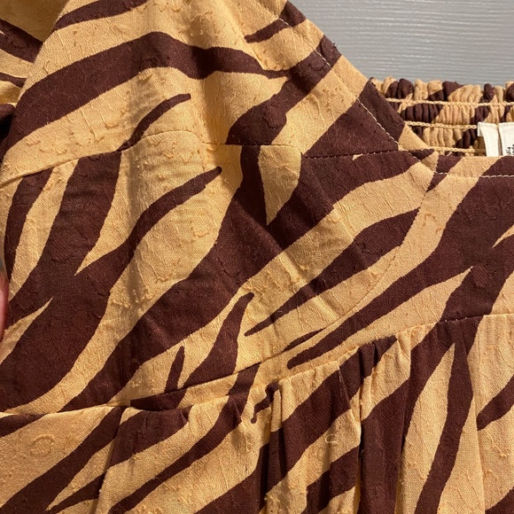 NWT- Anthropologie Blossom Maxi Dress- Zebra Stripe - Picture 6 of 10